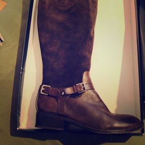 Ralph Lauren Size 8 Dark Brown Suede riding boots